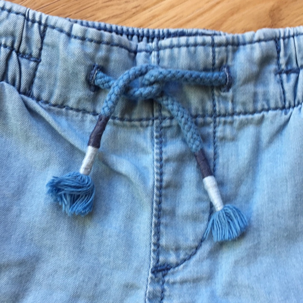 Girls Chambray Shorts | Old Navy - Picture 2 of 4
